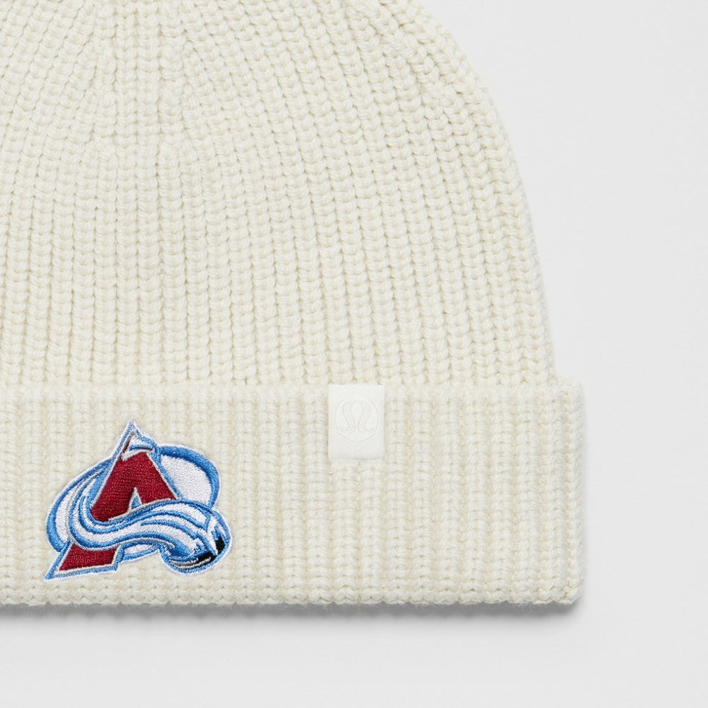 NHL Heathered Bone|Heathered Bone Colorado Avalanche lululemon Unisex Close-Fit Wool-Blend Ribbed Beanie