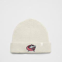 NHL Heathered Bone|Heathered Bone Columbus Blue Jackets lululemon Unisex Close-Fit Wool-Blend Ribbed Beanie