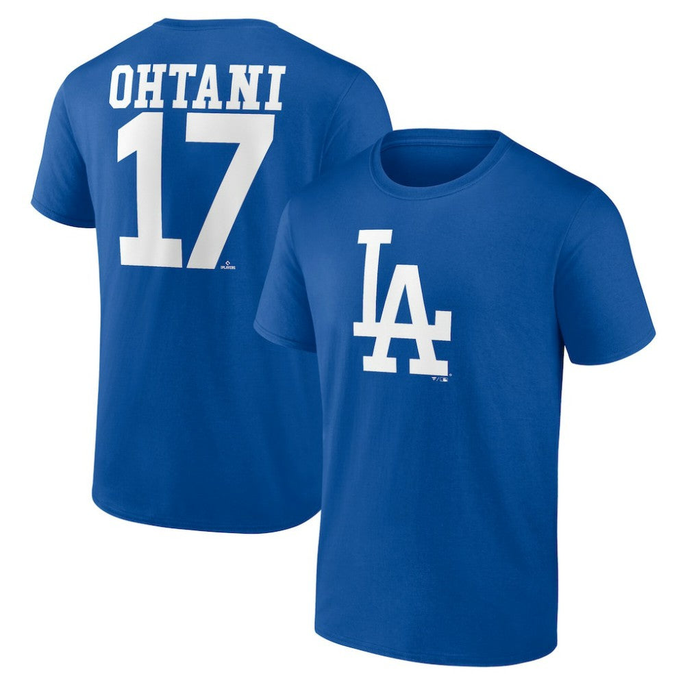 MLB Shohei Ohtani Los Angeles Dodgers Player Name & Number T-Shirt