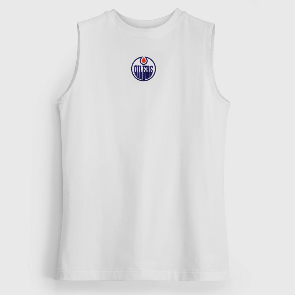 NHL White|White Edmonton Oilers lululemon Women's All Yours Organic Cotton Tank Top