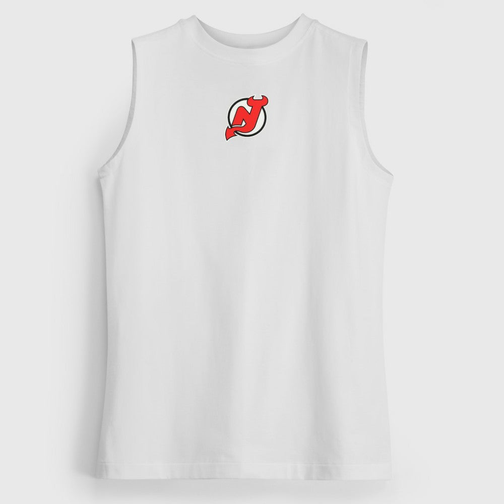 NHL White|White New Jersey Devils lululemon Women's All Yours Organic Cotton Tank Top