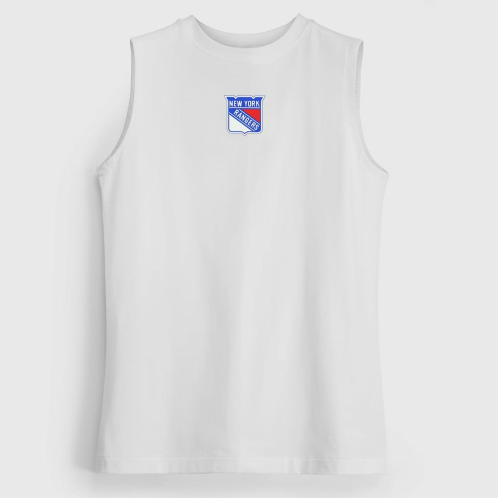 NHL White|White New York Rangers lululemon Women's All Yours Organic Cotton Tank Top