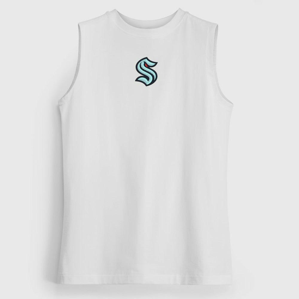 NHL White|White Seattle Kraken lululemon Women's All Yours Organic Cotton Tank Top