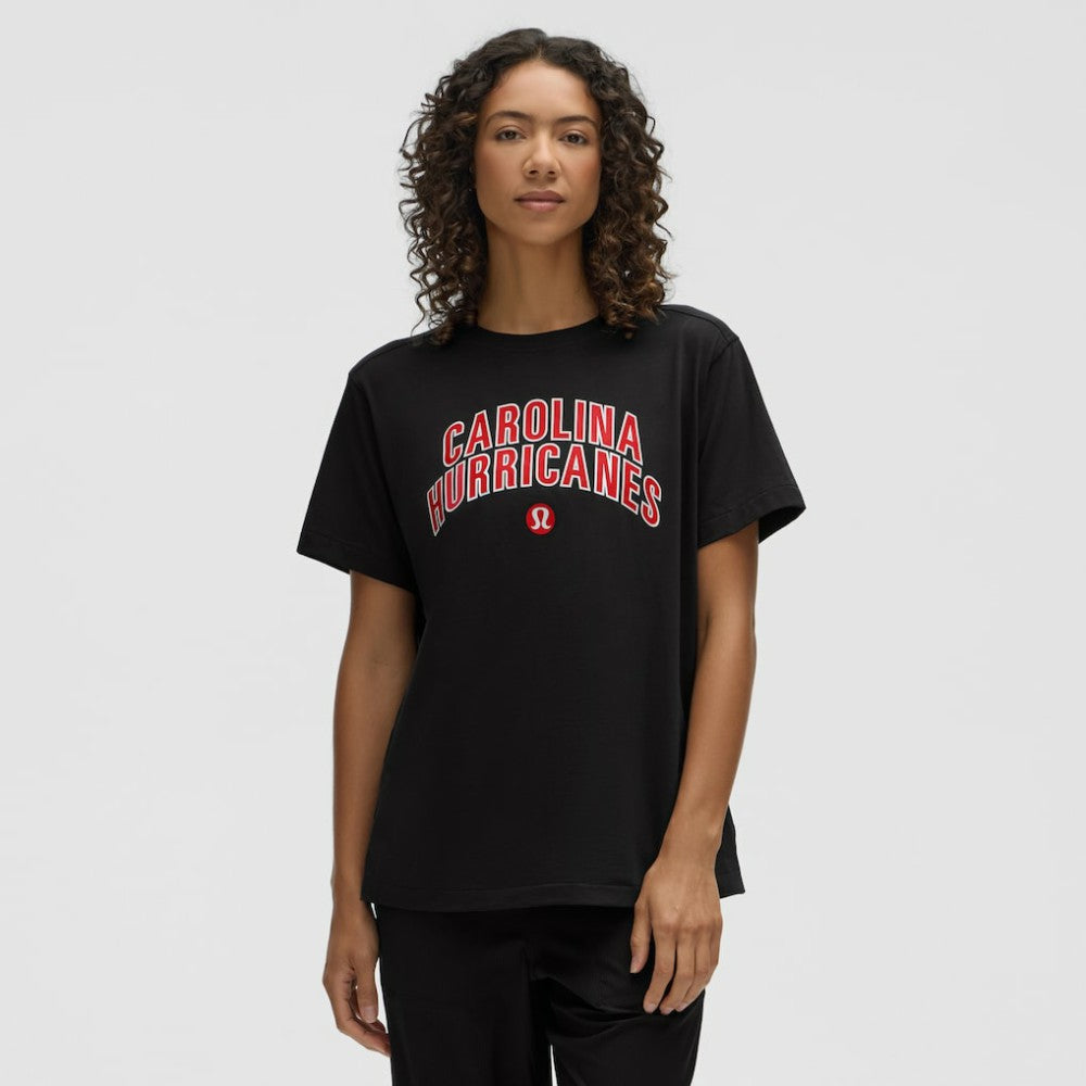 NHL Black|Black Carolina Hurricanes lululemon Women's All Yours Organic Cotton T-Shirt