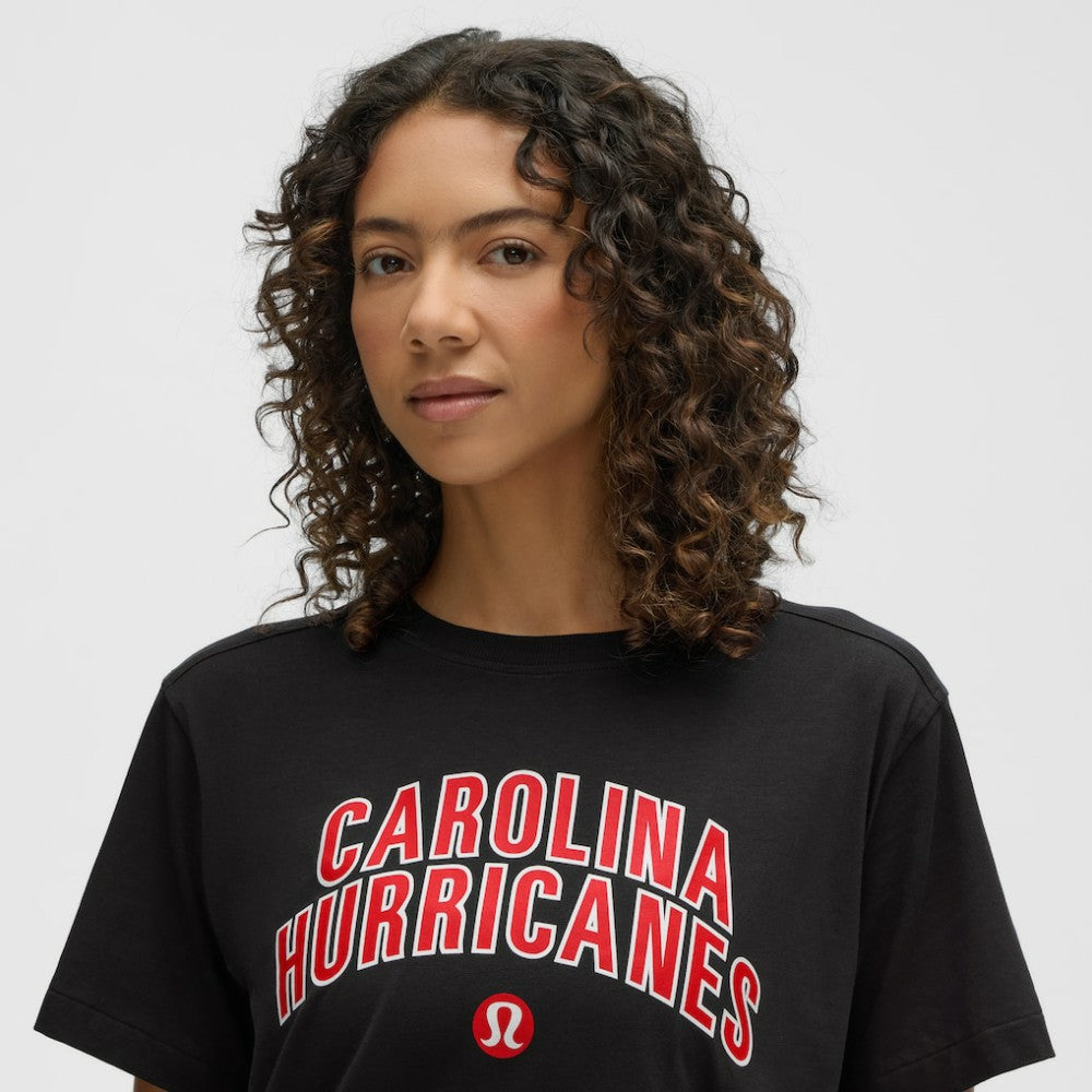 NHL Black|Black Carolina Hurricanes lululemon Women's All Yours Organic Cotton T-Shirt