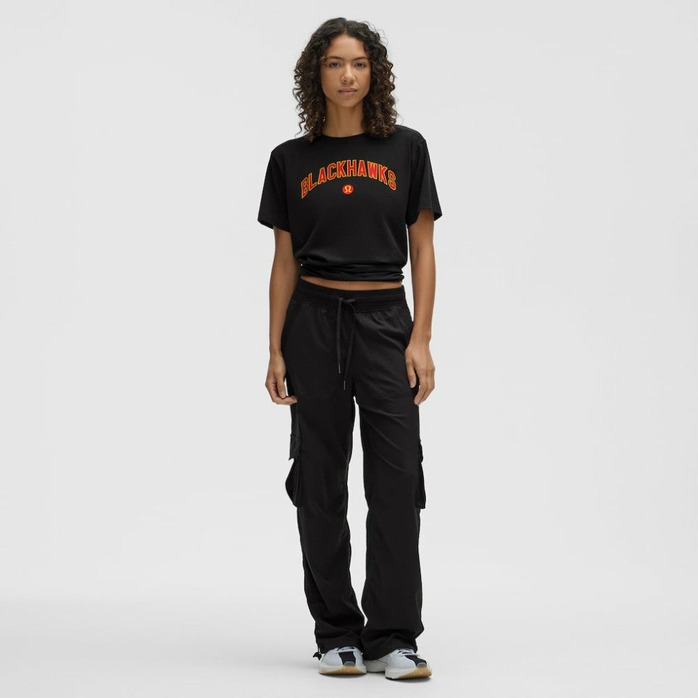 NHL Black|Black Chicago Blackhawks lululemon Women's All Yours Organic Cotton T-Shirt