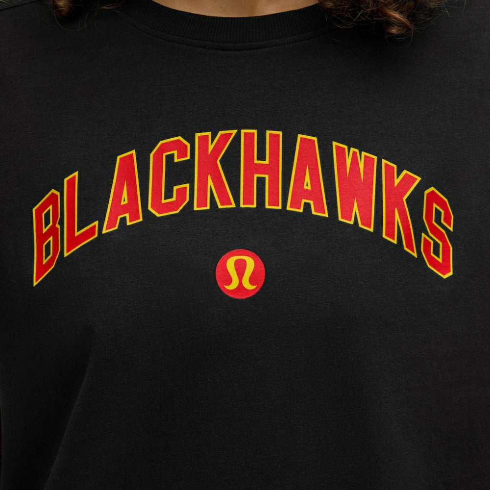 NHL Black|Black Chicago Blackhawks lululemon Women's All Yours Organic Cotton T-Shirt