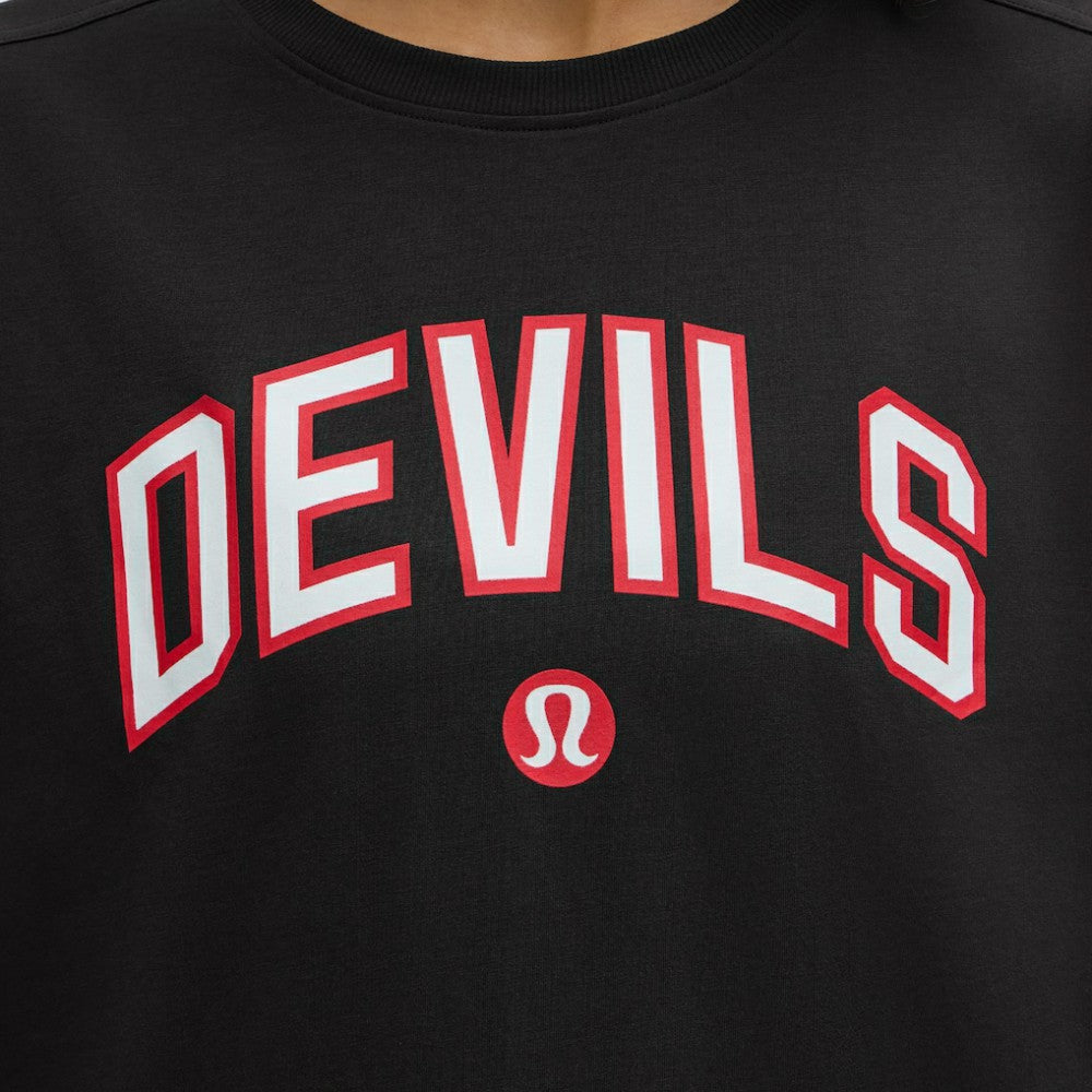 NHL Black|Black New Jersey Devils lululemon Women's All Yours Organic Cotton T-Shirt