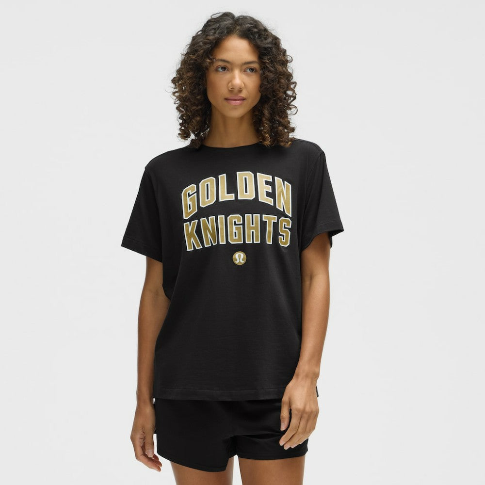 NHL Black|Black Vegas Golden Knights lululemon Women's All Yours Organic Cotton T-Shirt