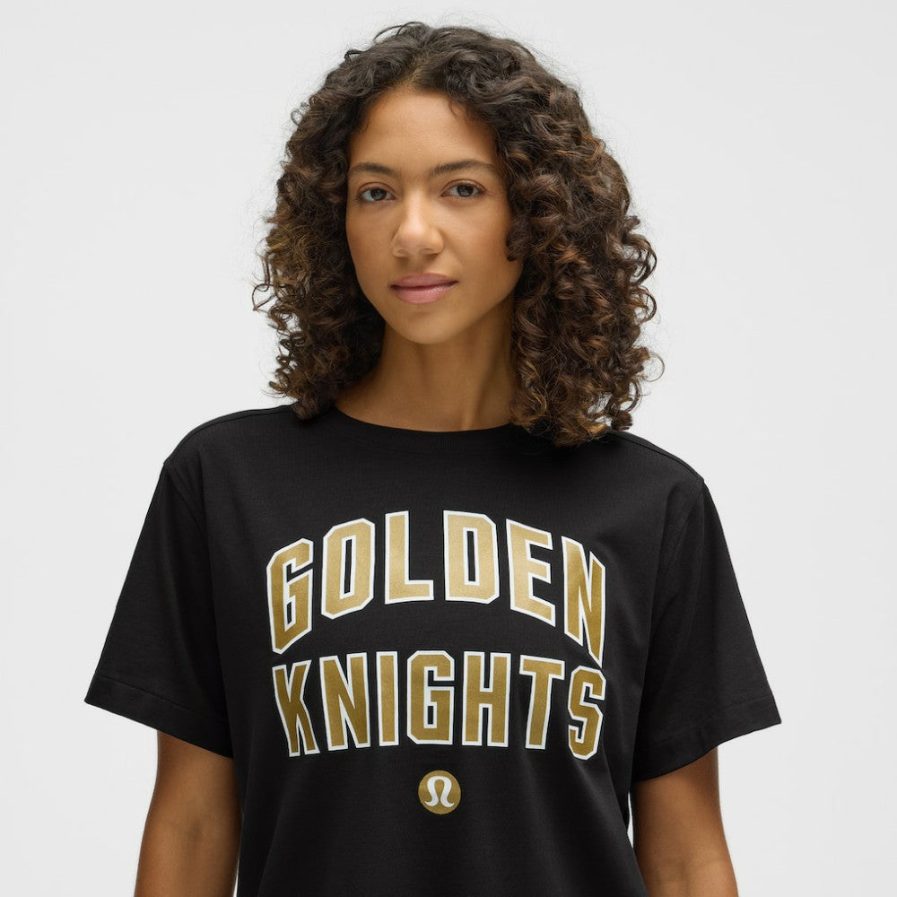 NHL Black|Black Vegas Golden Knights lululemon Women's All Yours Organic Cotton T-Shirt