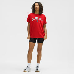 NHL True Red|True Red Washington Capitals lululemon Women's All Yours Organic Cotton T-Shirt