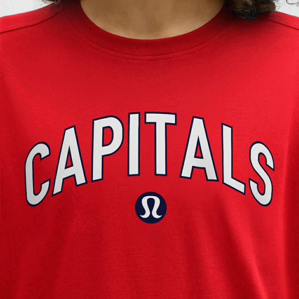 NHL True Red|True Red Washington Capitals lululemon Women's All Yours Organic Cotton T-Shirt