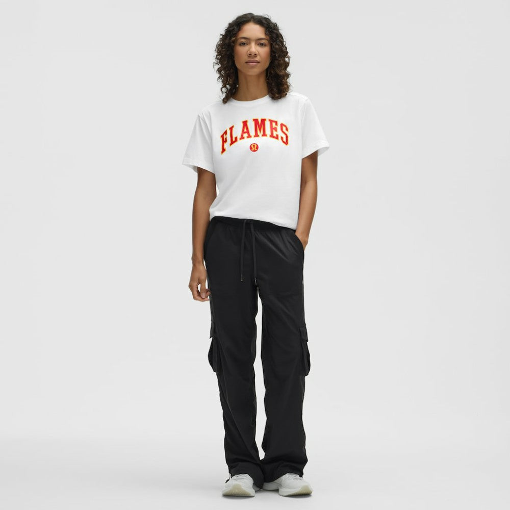 NHL White|White Calgary Flames lululemon Women's All Yours Organic Cotton T-Shirt