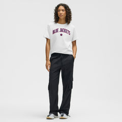 NHL White|White Columbus Blue Jackets lululemon Women's All Yours Organic Cotton T-Shirt
