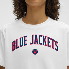 NHL White|White Columbus Blue Jackets lululemon Women's All Yours Organic Cotton T-Shirt