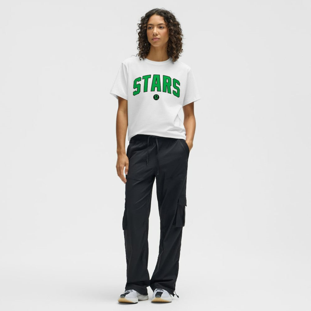 NHL White|White Dallas Stars lululemon Women's All Yours Organic Cotton T-Shirt