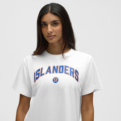 NHL White|White New York Islanders lululemon Women's All Yours Organic Cotton T-Shirt
