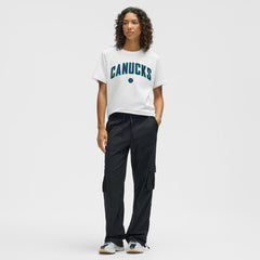 NHL White|White Vancouver Canucks lululemon Women's All Yours Organic Cotton T-Shirt
