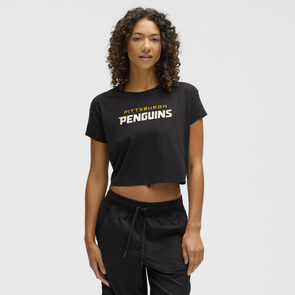 NHL Black|Black Pittsburgh Penguins lululemon Women's Cates T-Shirt