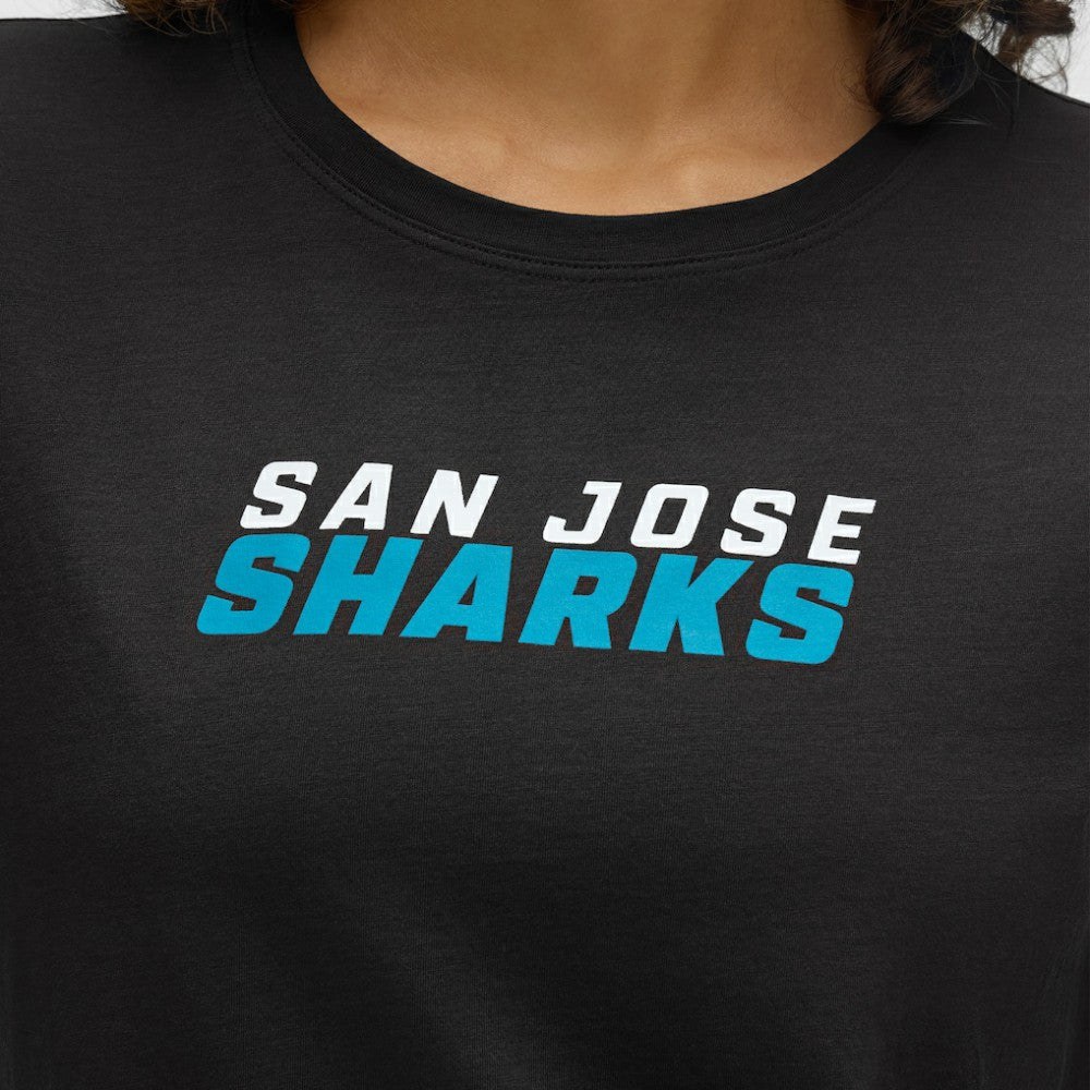 NHL Black|Black San Jose Sharks lululemon Women's Cates T-Shirt