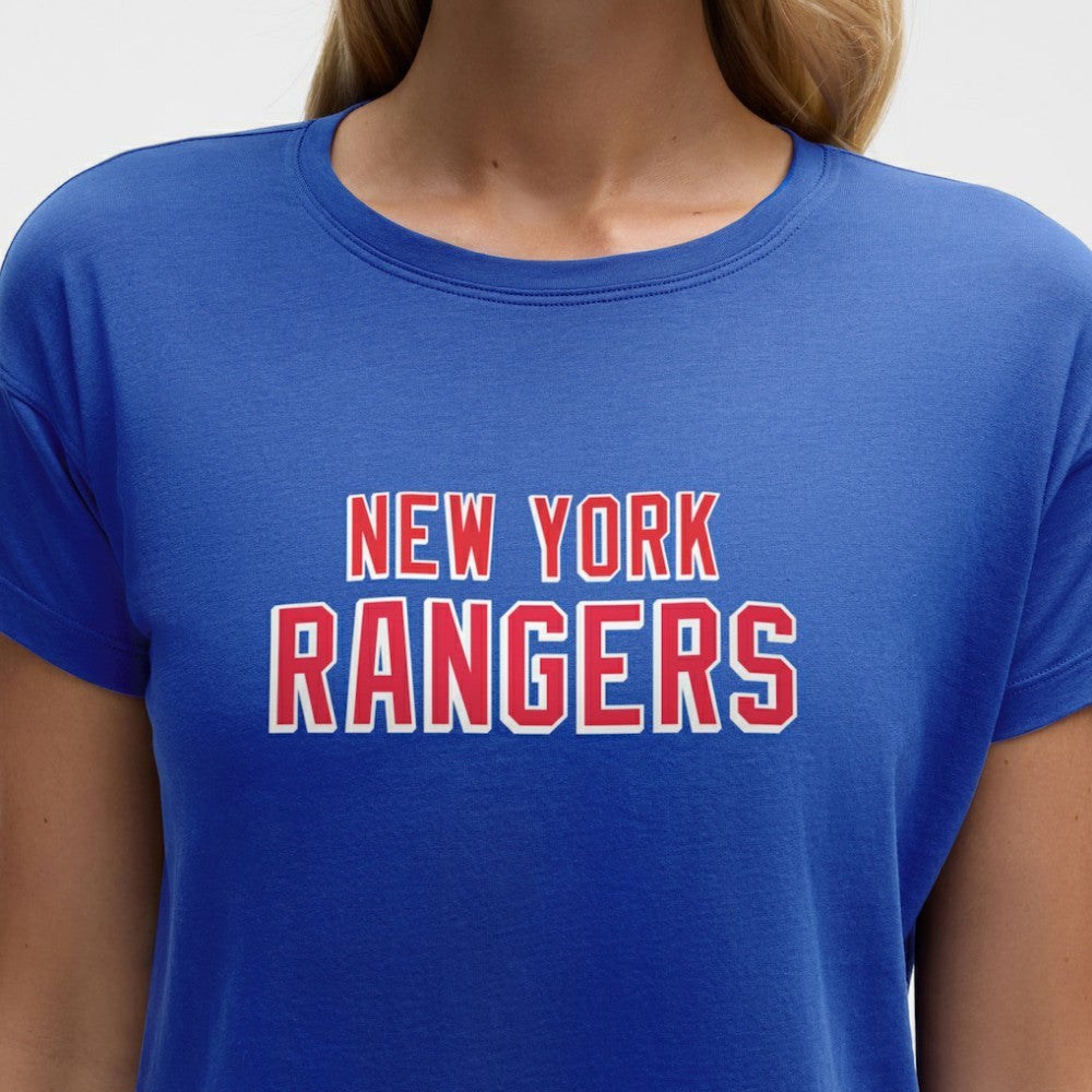 NHL Blue|Blue New York Rangers lululemon Women's Cates T-Shirt