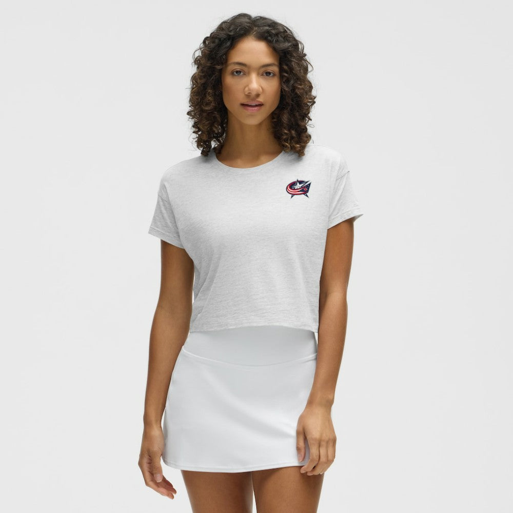 NHL Heathered Core Ultra Light Grey|Heathered Core Ultra Light Grey Columbus Blue Jackets lululemon Women's Cates T-Shirt