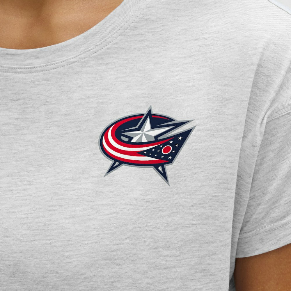 NHL Heathered Core Ultra Light Grey|Heathered Core Ultra Light Grey Columbus Blue Jackets lululemon Women's Cates T-Shirt