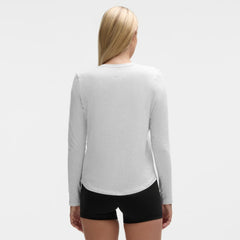 NHL Heathered Core Ultra Light Grey|Heathered Core Ultra Light Grey Anaheim Ducks lululemon Women's Love Long Sleeve T-Shirt