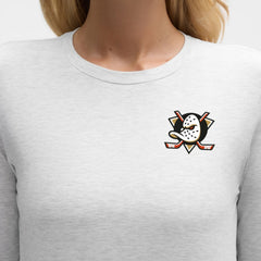 NHL Heathered Core Ultra Light Grey|Heathered Core Ultra Light Grey Anaheim Ducks lululemon Women's Love Long Sleeve T-Shirt