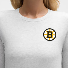 NHL Heathered Core Ultra Light Grey|Heathered Core Ultra Light Grey Boston Bruins lululemon Women's Love Long Sleeve T-Shirt