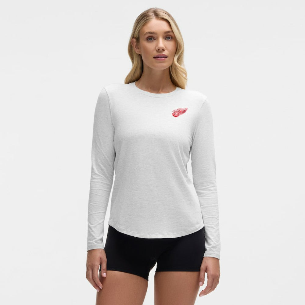 NHL Heathered Core Ultra Light Grey|Heathered Core Ultra Light Grey Detroit Red Wings lululemon Women's Love Long Sleeve T-Shirt