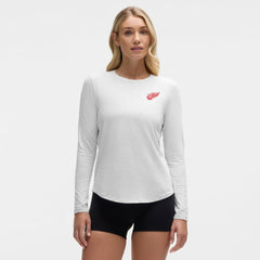 NHL Heathered Core Ultra Light Grey|Heathered Core Ultra Light Grey Detroit Red Wings lululemon Women's Love Long Sleeve T-Shirt