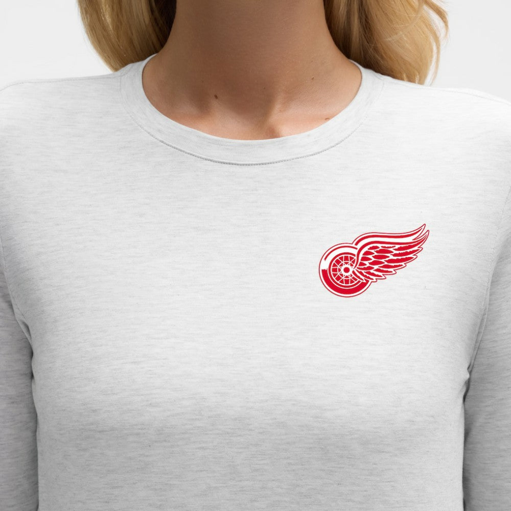 NHL Heathered Core Ultra Light Grey|Heathered Core Ultra Light Grey Detroit Red Wings lululemon Women's Love Long Sleeve T-Shirt