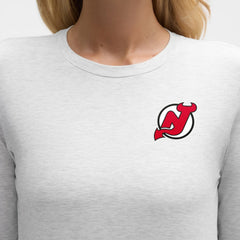 NHL Heathered Core Ultra Light Grey|Heathered Core Ultra Light Grey New Jersey Devils lululemon Women's Love Long Sleeve T-Shirt