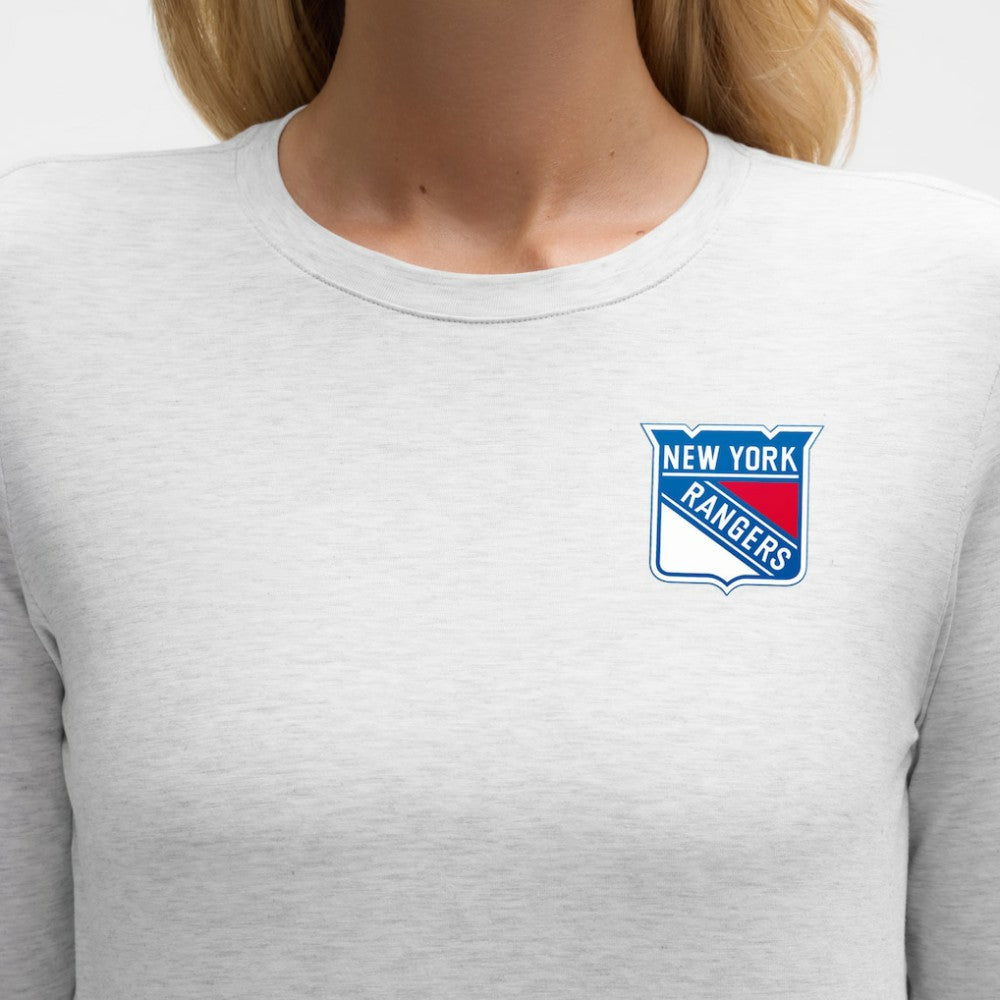 NHL Heathered Core Ultra Light Grey|Heathered Core Ultra Light Grey New York Rangers lululemon Women's Love Long Sleeve T-Shirt