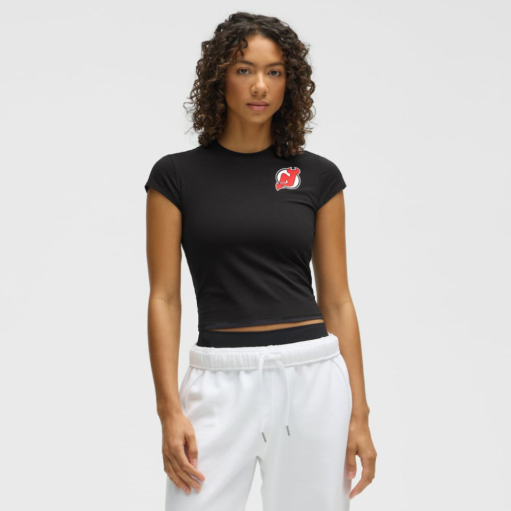 NHL Black|Black New Jersey Devils lululemon Women's Baby T-Shirt