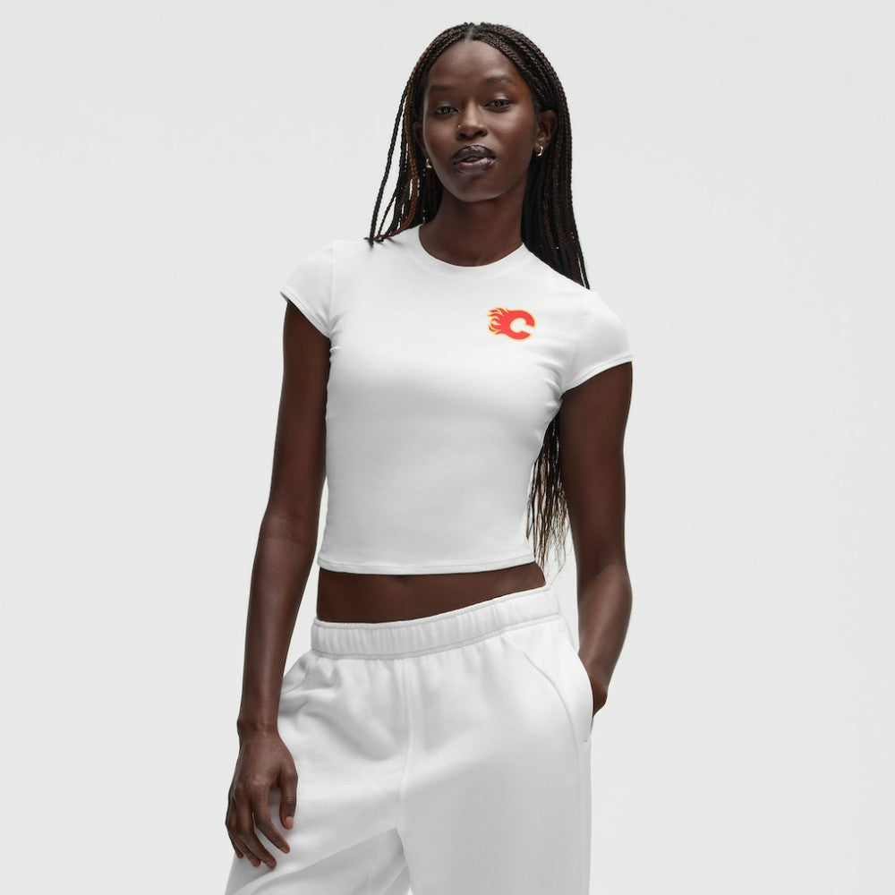 NHL White|White Calgary Flames lululemon Women's Baby T-Shirt