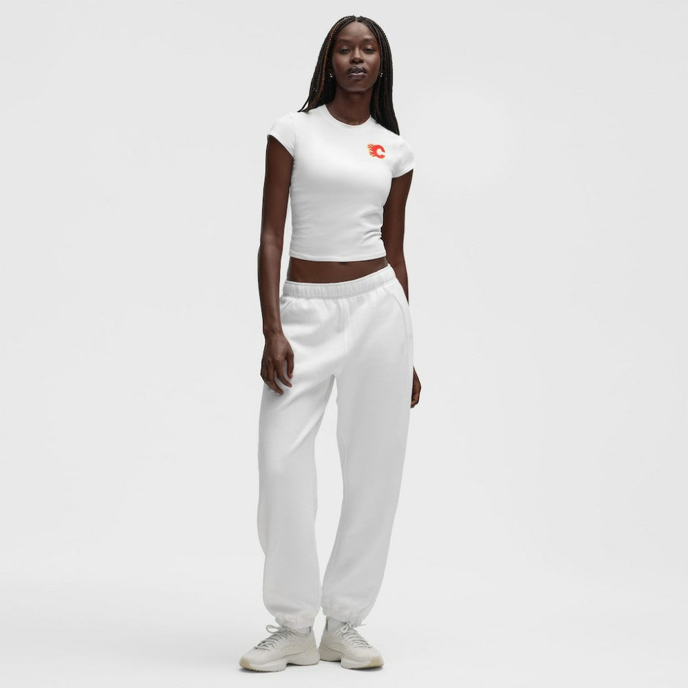 NHL White|White Calgary Flames lululemon Women's Baby T-Shirt