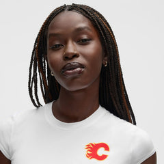 NHL White|White Calgary Flames lululemon Women's Baby T-Shirt