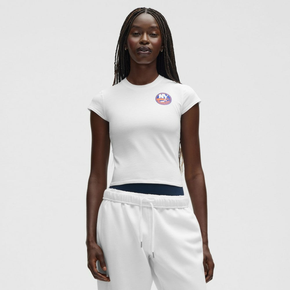 NHL White|White New York Islanders lululemon Women's Baby T-Shirt