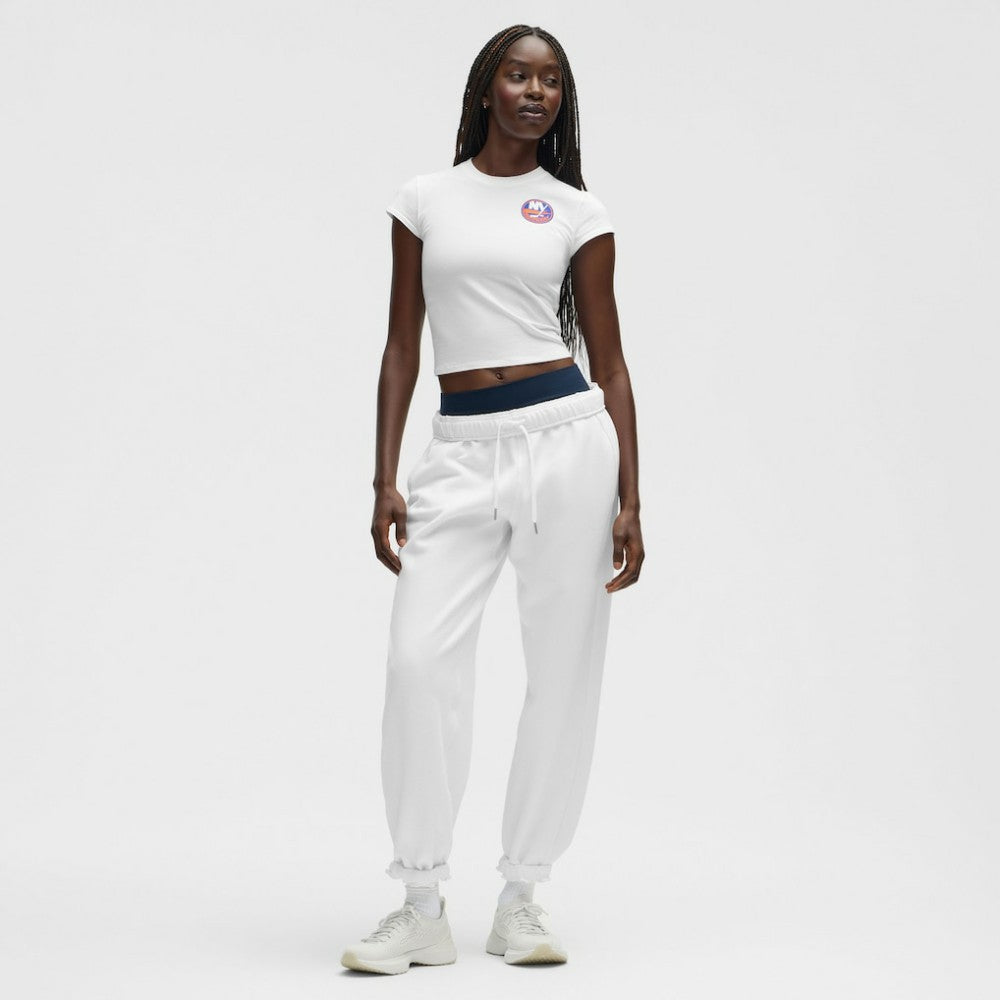 NHL White|White New York Islanders lululemon Women's Baby T-Shirt