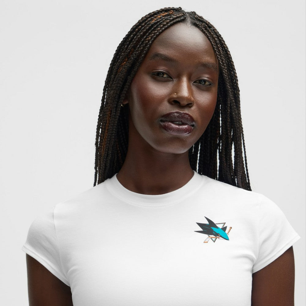 NHL White|White San Jose Sharks lululemon Women's Baby T-Shirt