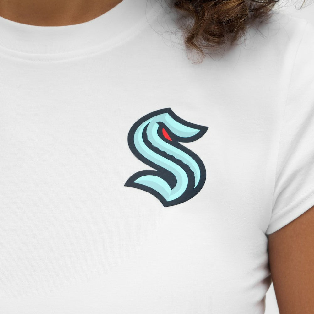 NHL White|White Seattle Kraken lululemon Women's Baby T-Shirt