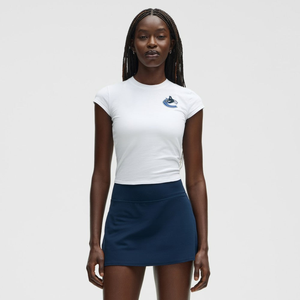 NHL White|White Vancouver Canucks lululemon Women's Baby T-Shirt