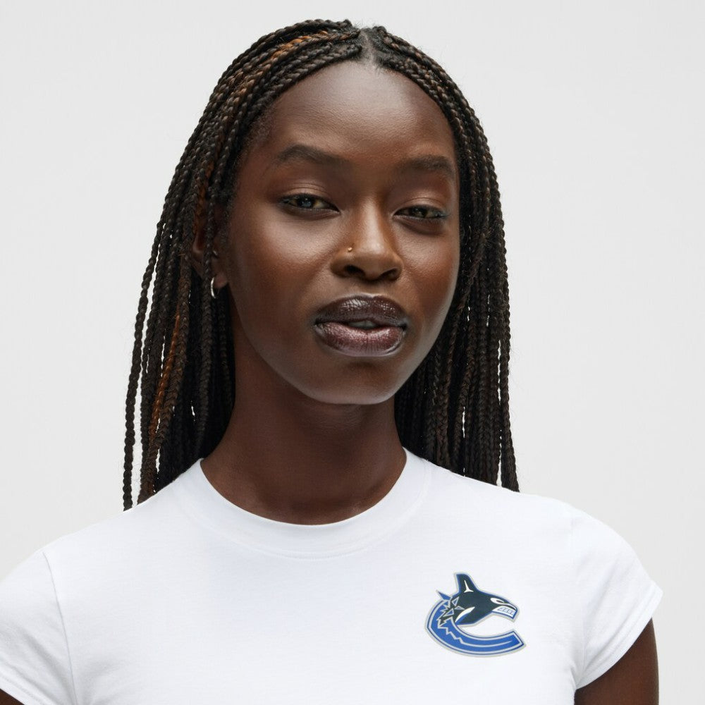 NHL White|White Vancouver Canucks lululemon Women's Baby T-Shirt