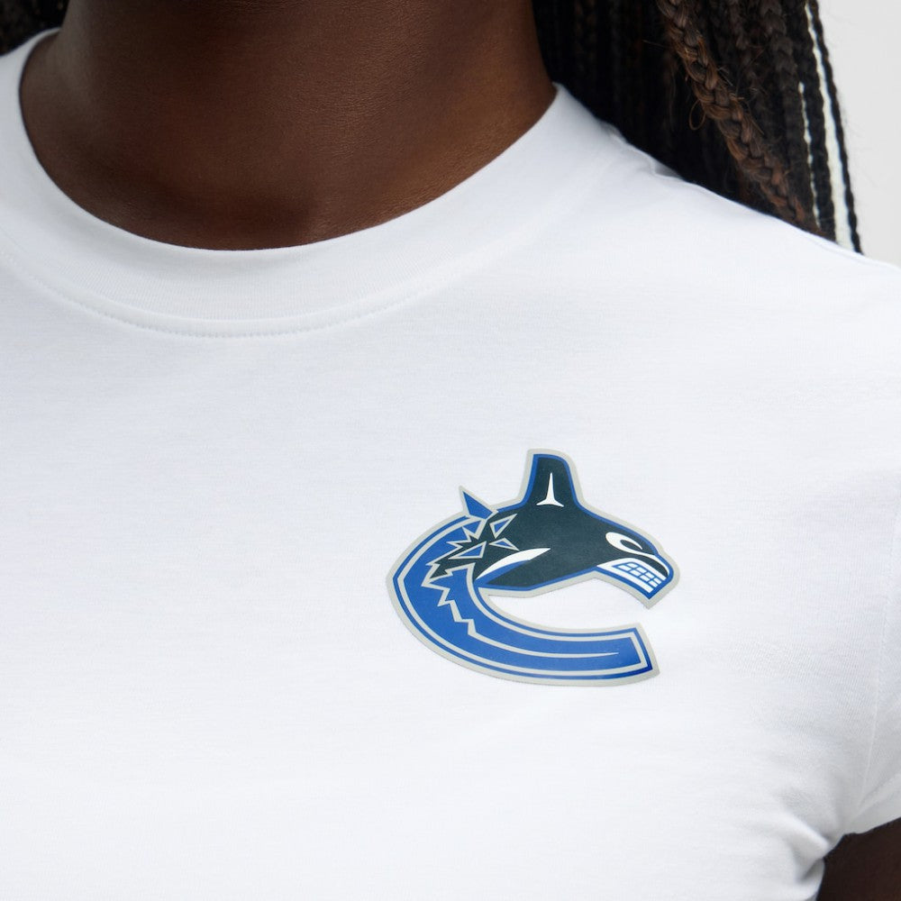 NHL White|White Vancouver Canucks lululemon Women's Baby T-Shirt