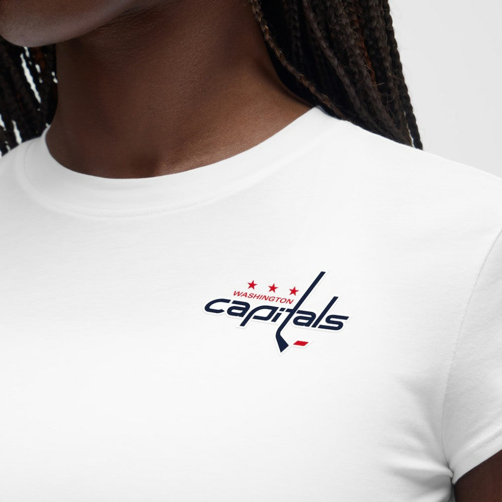 NHL White|White Washington Capitals lululemon Women's Baby T-Shirt