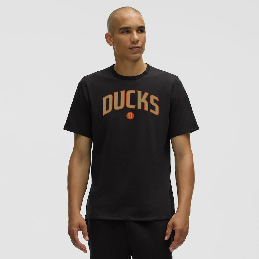 NHL Black|Black Anaheim Ducks lululemon Organic Cotton Classic-Fit T-Shirt