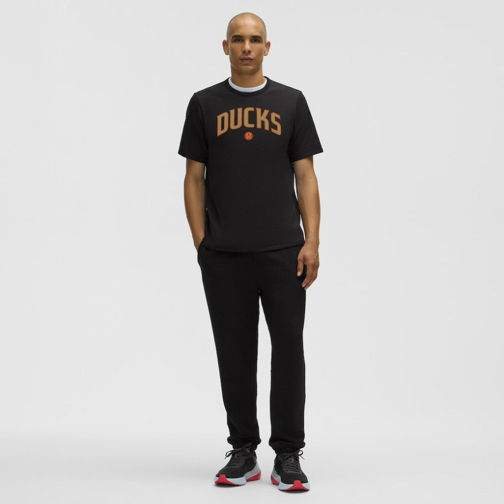 NHL Black|Black Anaheim Ducks lululemon Organic Cotton Classic-Fit T-Shirt