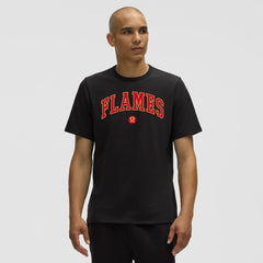 NHL Black|Black Calgary Flames lululemon Organic Cotton Classic-Fit T-Shirt
